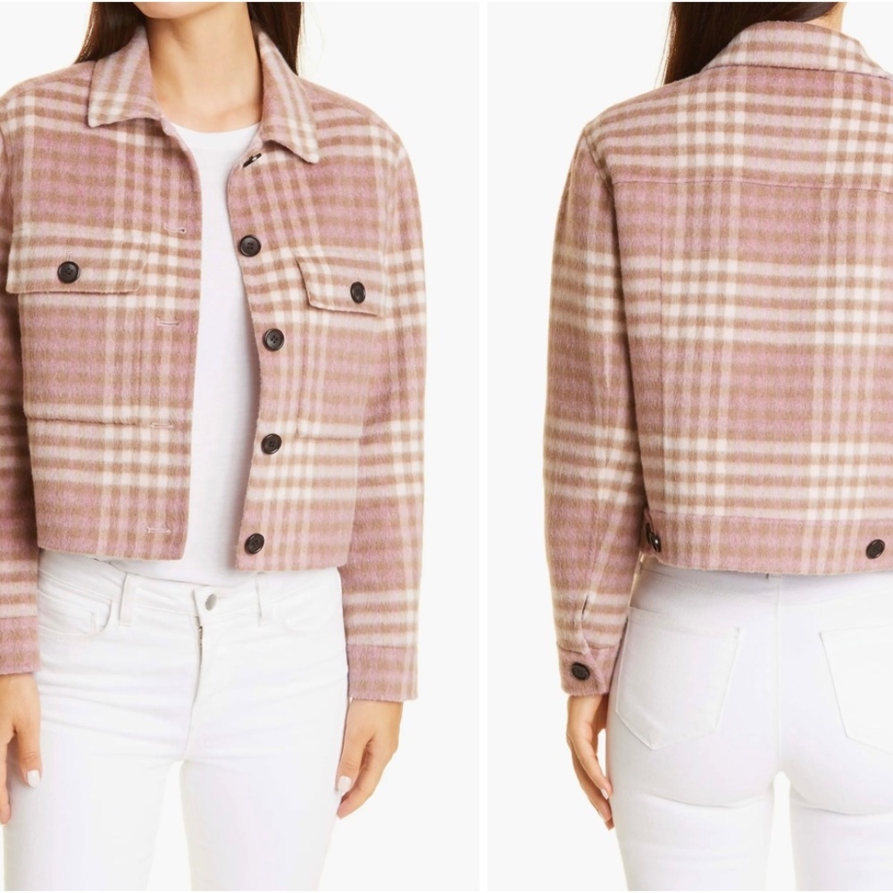 Rails Steffi Plaid Wool Blend Trucker Jacket